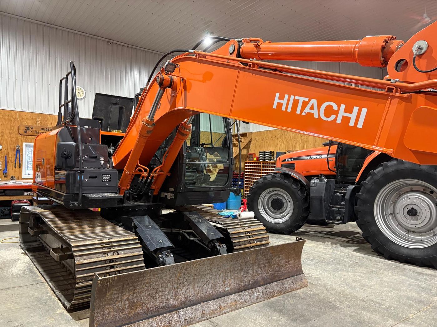 Hitachi ZX130 excavator after ceramic coating